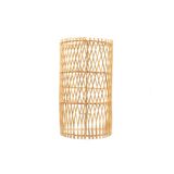 Natural rattan wall light