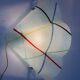 Set of Three Geometric Murano Glass Wall Sconces, Italy, 1980s