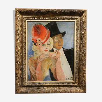 Tableau ancien couple