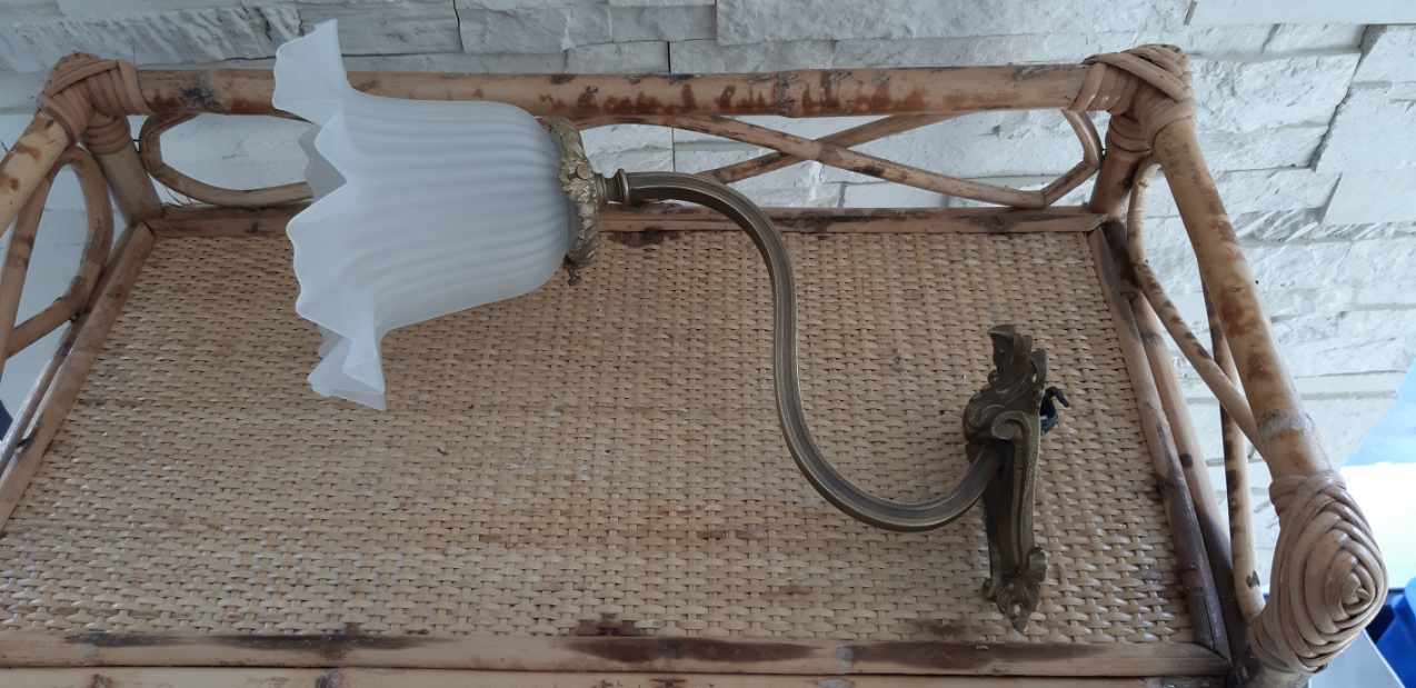 Bronze art deco sconce