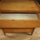 Chest of drawers with 4 drawers, light oak, 1960.