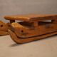 Table basse savoyarde luge vintage
