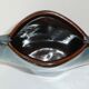 Enamelled stoneware signed vase