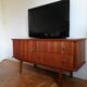 Enfilade furniture tv Scandinavian teak 60s