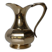 Brass octagonal pitcher vase