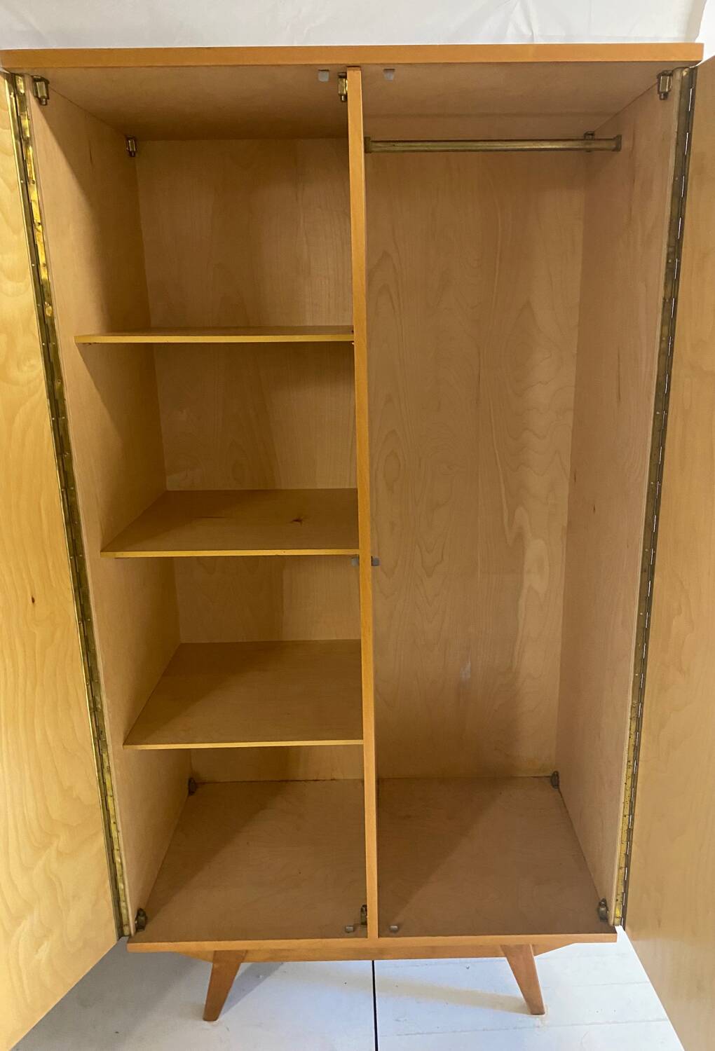 Vintage wardrobe with compass feet