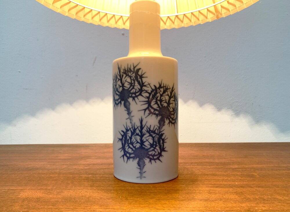 Danish royal table lamp from the mid-century by Kai Lange for Fog & Morup and Royal Copenhagen, 1960s.