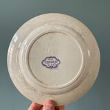 Series of 12 mismatched Terre de Fer dessert plates