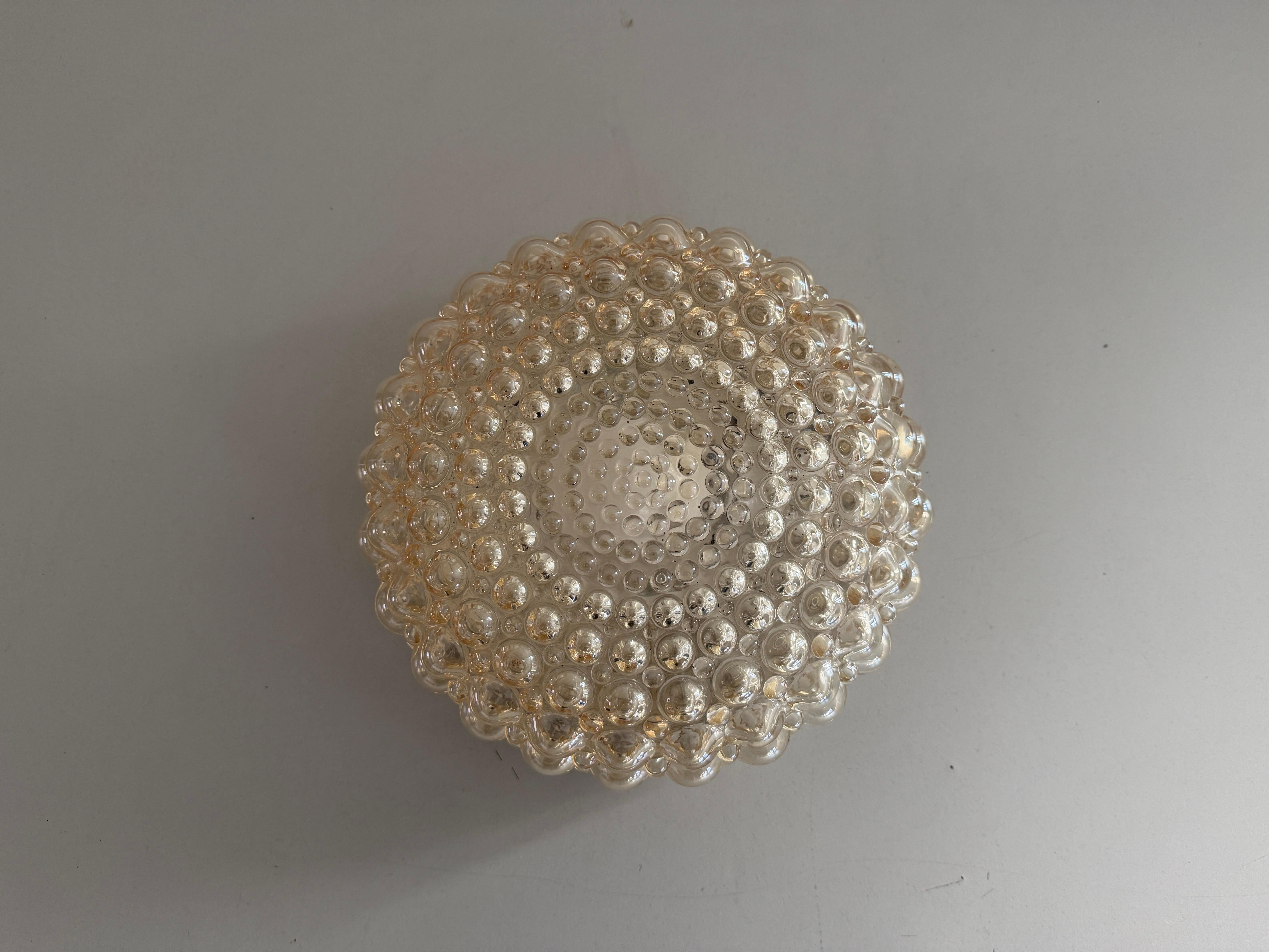 Boom 665 Model Bubble Glass Flush Mountains by Bega Limburg, 1960s, Germany