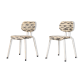 Paire de chaises Willy van der Meeren pour Tubax, Belgique 1950