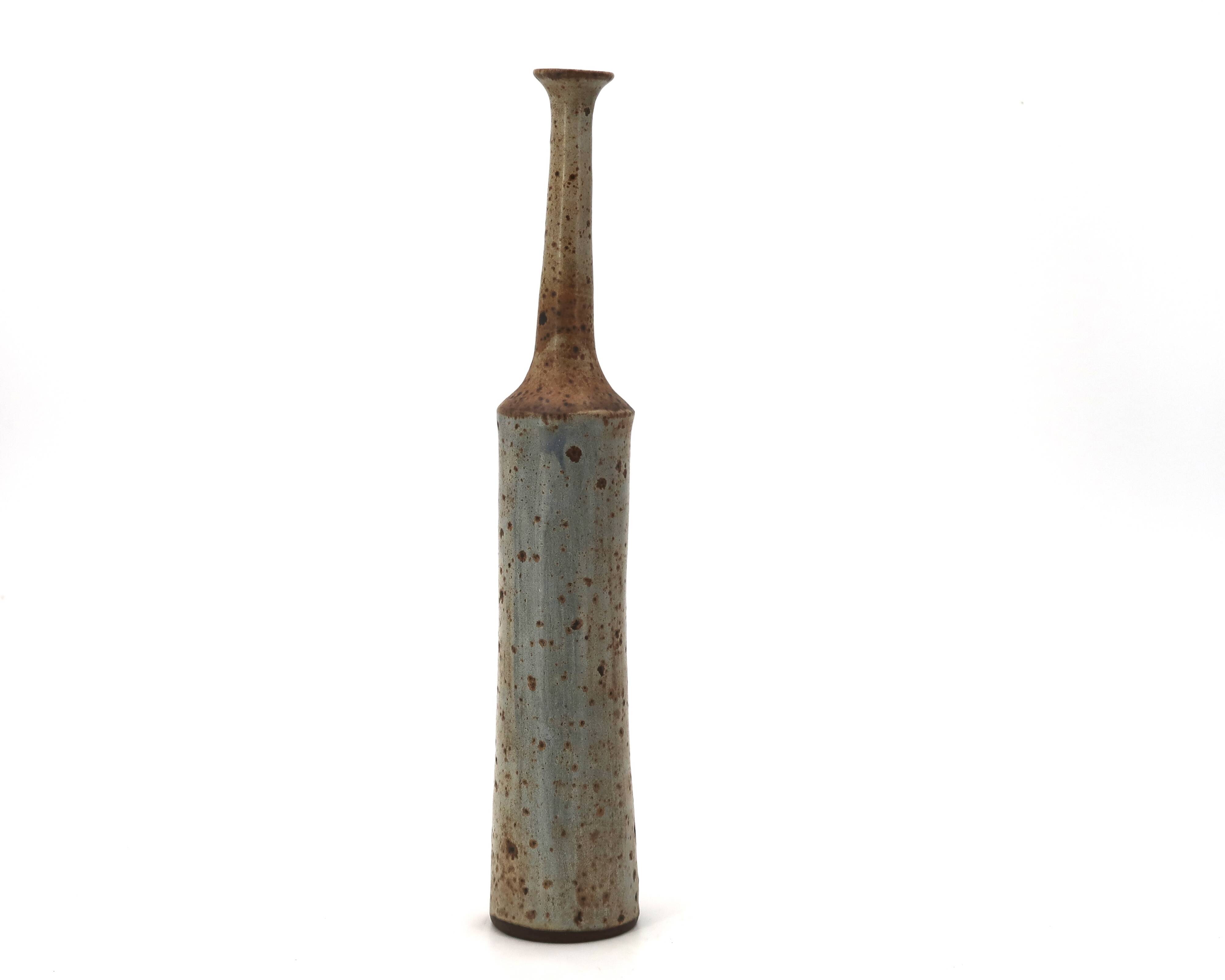 Large ceramic bottle vase by Jacky Coville, 1970s