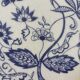Blue porcelain onion plates
