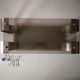 Wall floor in metal and smoked glass, donald singer design usa 1970