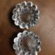 Paire de bougeoirs en verre