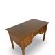 Italian pine wood centre writing desk from the 1960s, a reproduction o