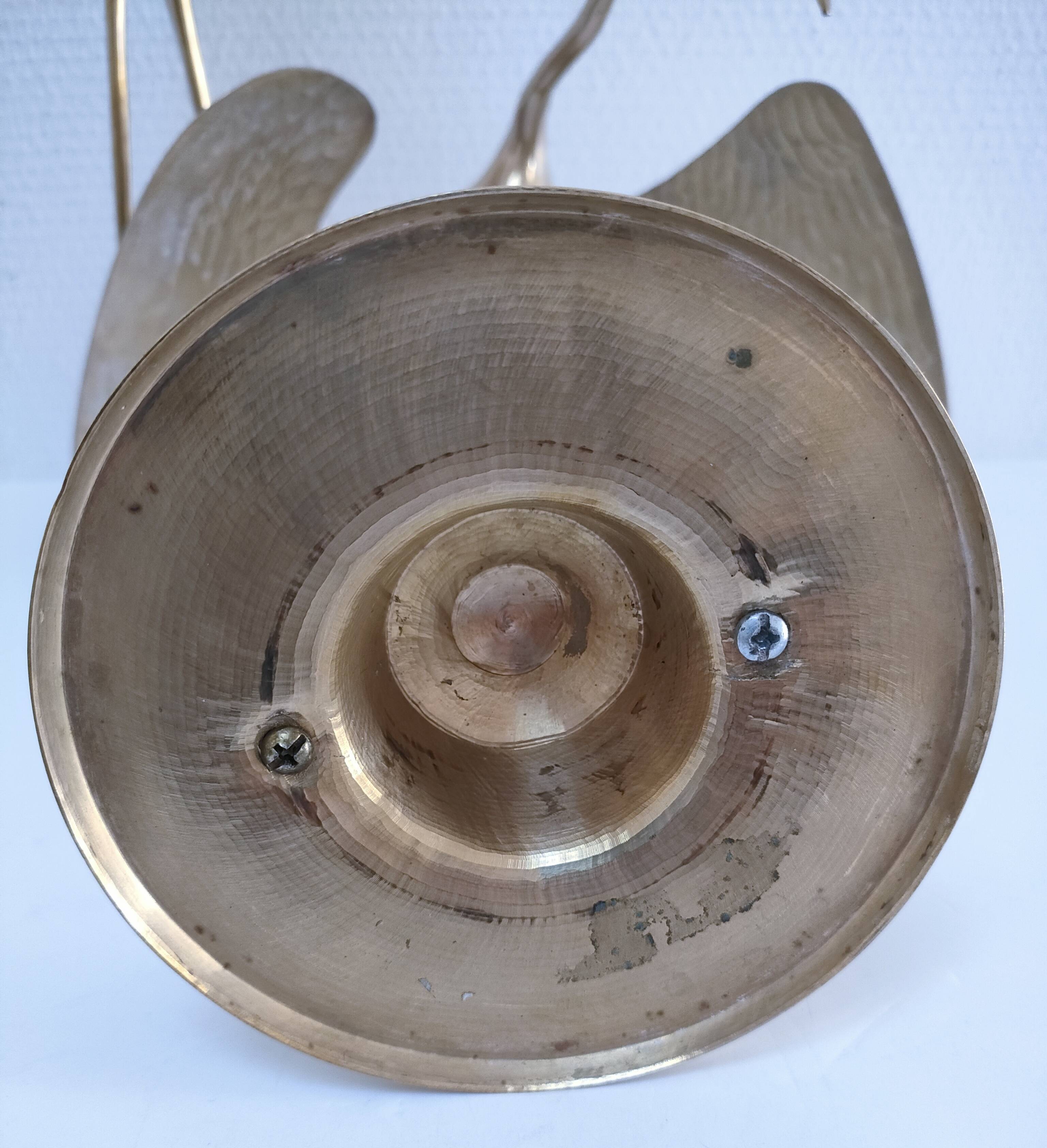 Two solid brass XL birds H. 48 cm