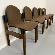 Set of 6 postmodern Thonet Flex chairs designed by Gerd Lange, vintage 80s.