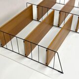 Antique Large Double Wall Shelf - Metal & Wood - 50/60's