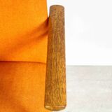 Danish orange chair by Sigvard Bernadotte for France & Søn 1970s