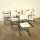 20 Chaises d'école bleues du designer Karl Northheler