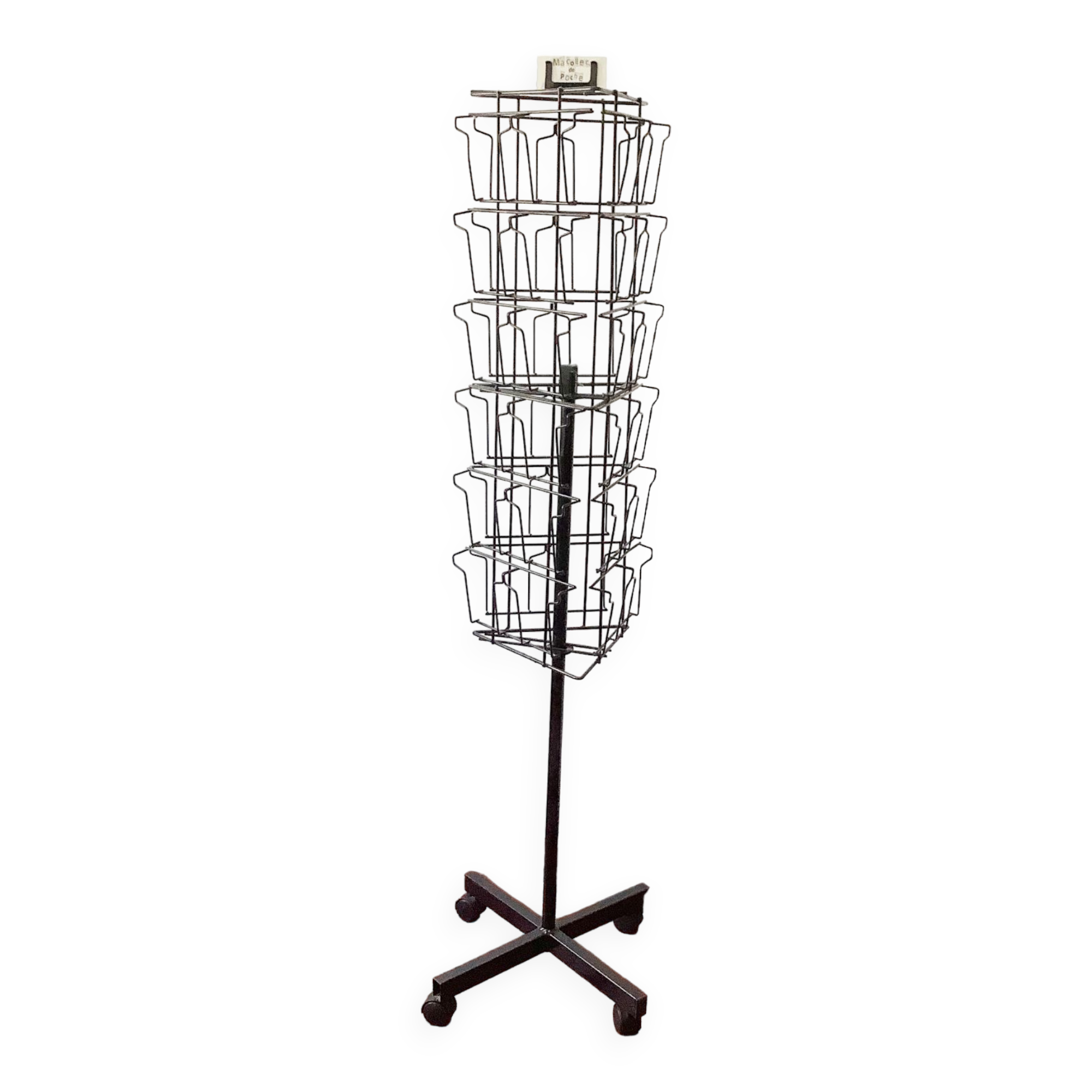 Display turnstile pocket books, postcards