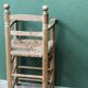 High straw chair for children