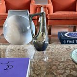 A. Cytère, modern iridescent gres vase, Rambervillers France 1950s