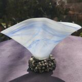 Murano glass centerpiece with 925 silver base