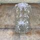 Vase en verre moulé made in Tchécoslovaquie années 70 vintage