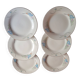 Serie de 6 assiettes a desserts en porcelaine