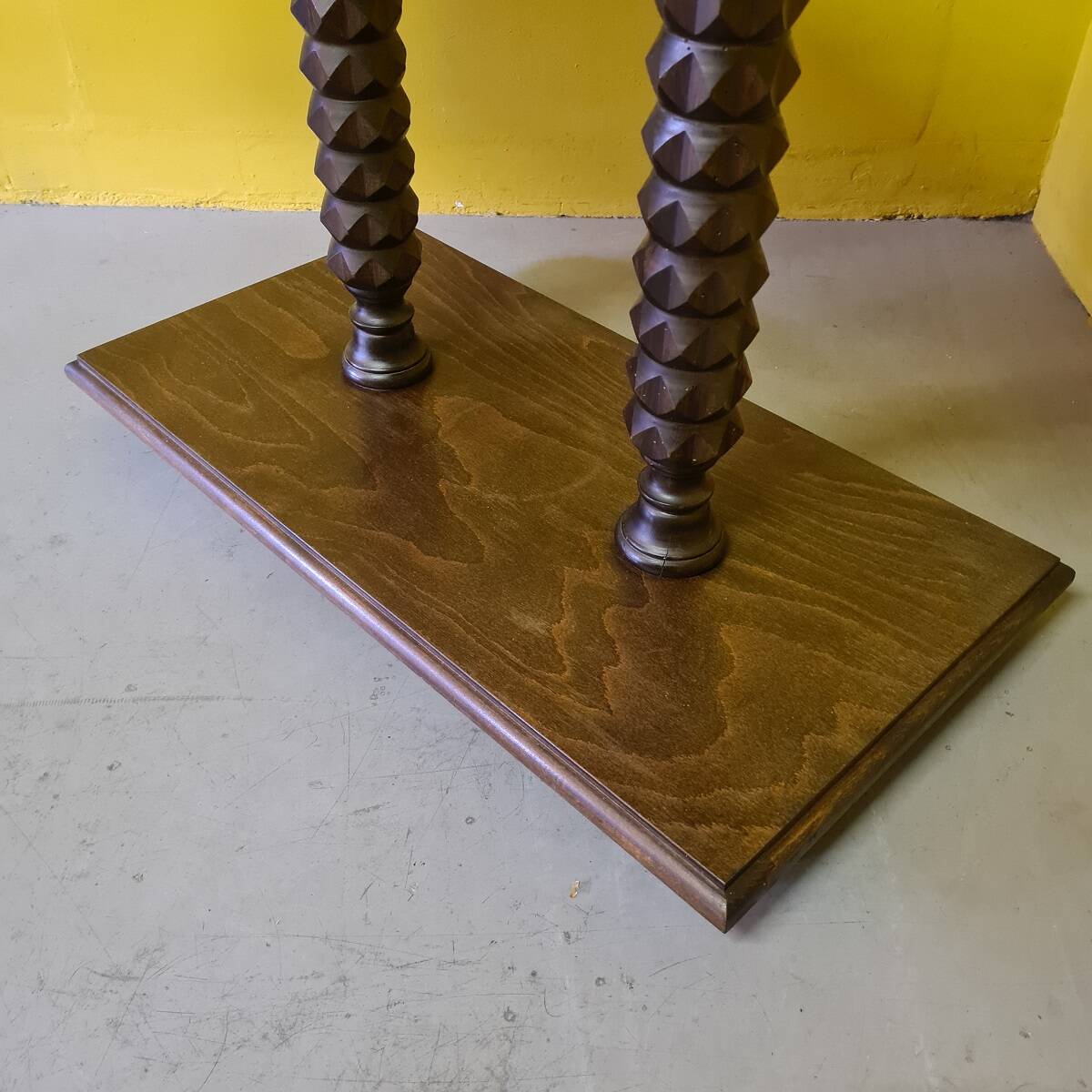 Spanish Style Wooden Side Table, 1970s