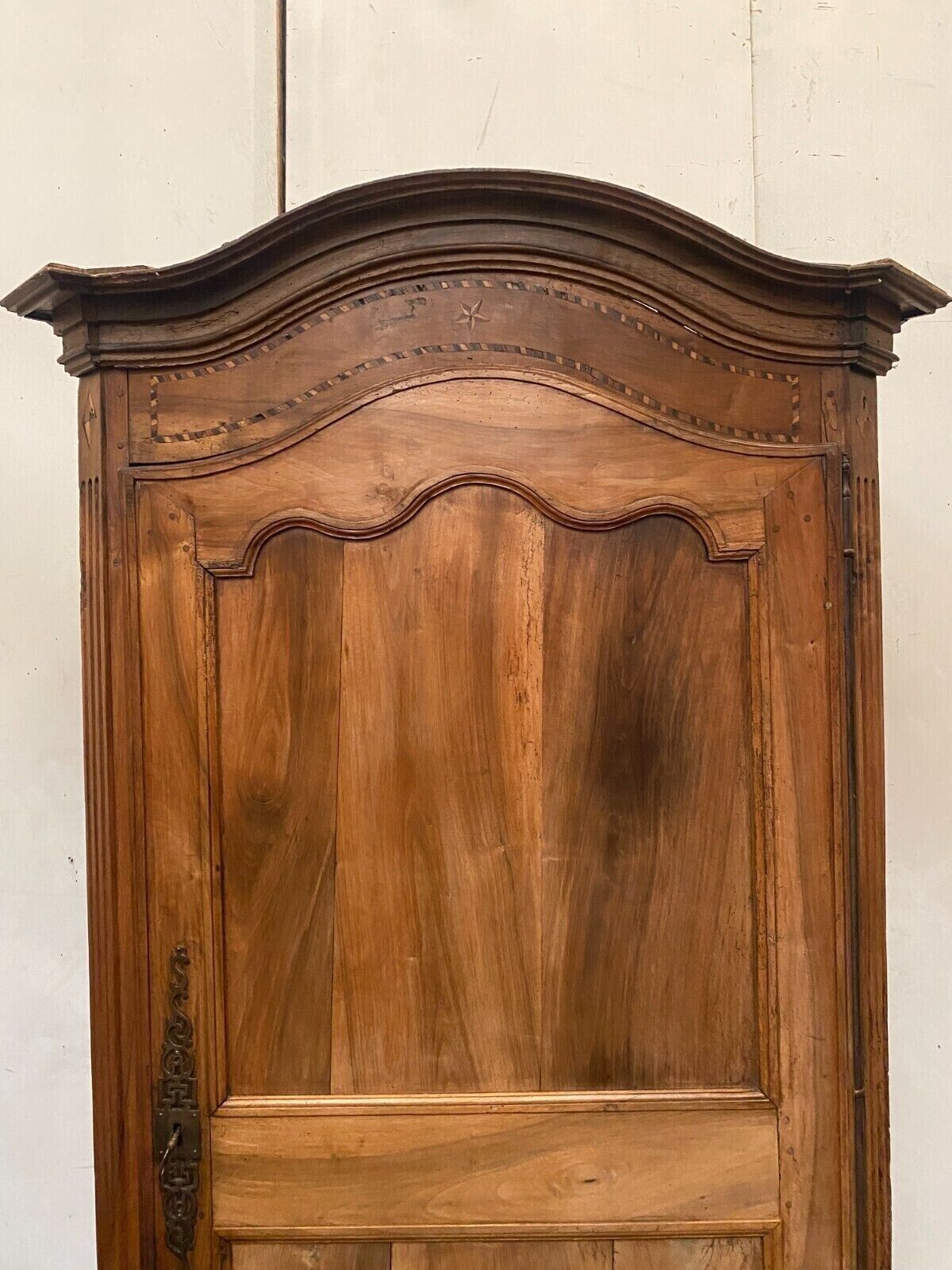 Louis XV style gendarme hat bonnet in 19th century cherry wood