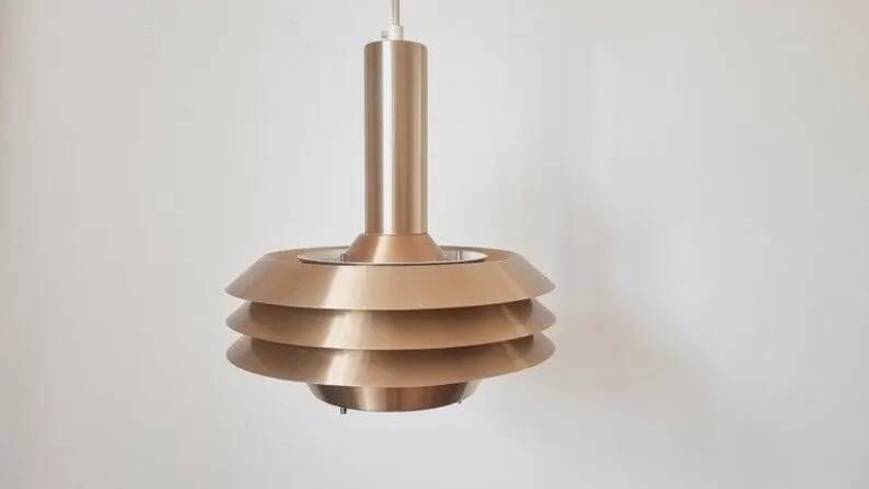 Midcentury Pendant, Jo Hammerborg, Denmark, 1970s