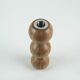 Turned wooden candlestick organic form 1970s European craftsmanship