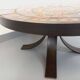Vintage round coffee table from the 60s 70s by Raymond Corroyez in ceramic