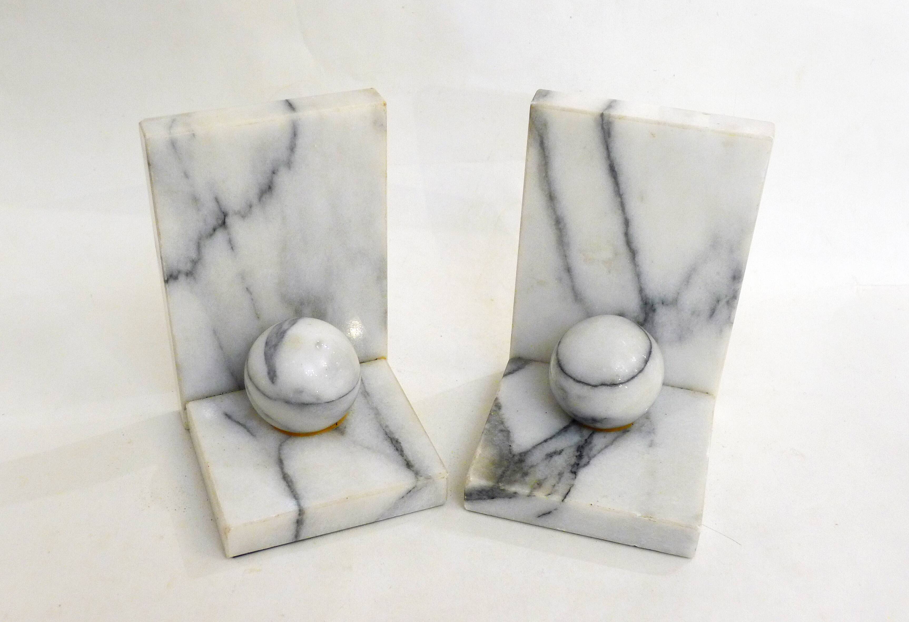 Pair of Marble Bookends