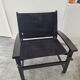 Pair of vintage "safari" style armchairs published by Hyllinge Møbler.