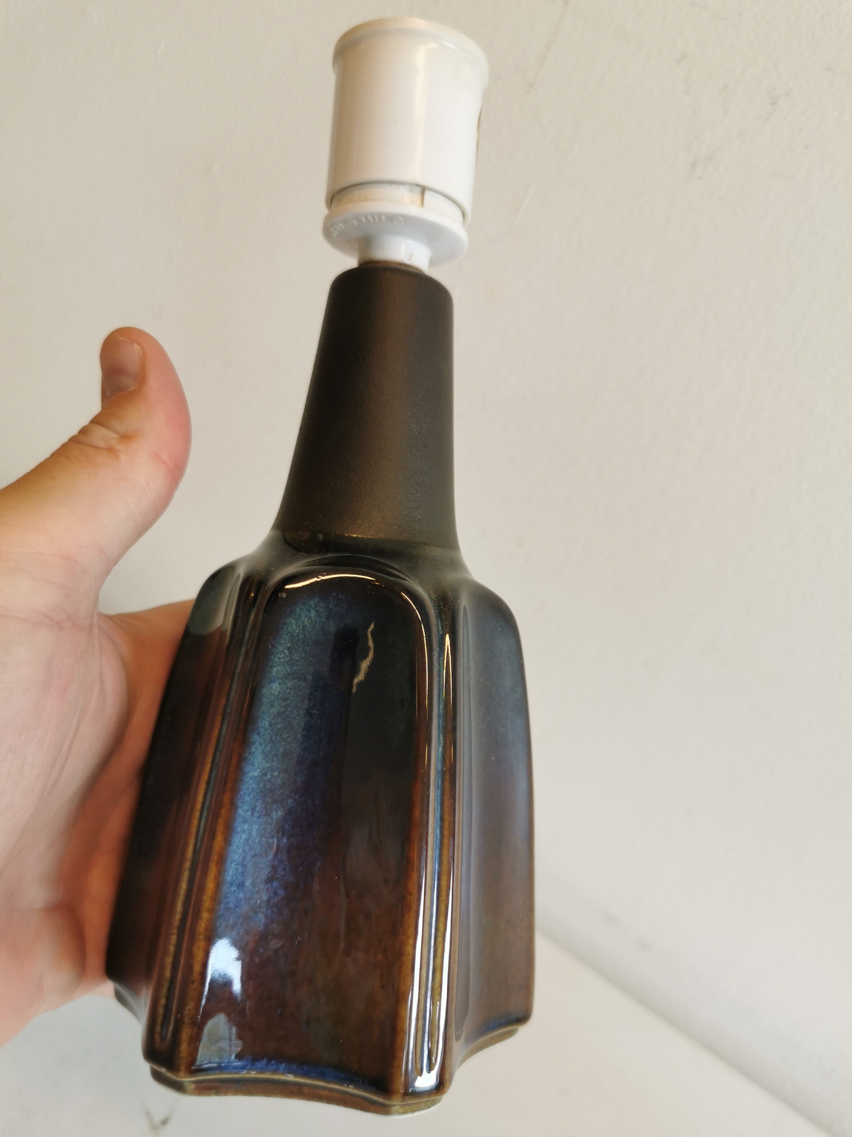 Ceramic table lamp from Danish Søholm, estimated 1960-1980.