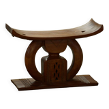 Ashanti stool from West Africa, carved from hardwood, 20th century.