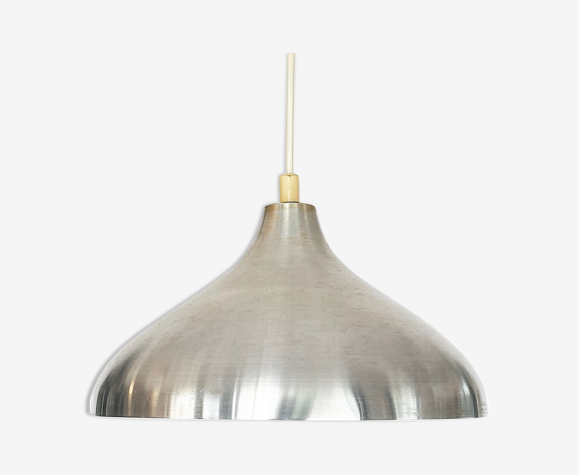 Suspension en aluminium brossé. Suède années 1960