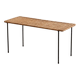 Table d'appoint rectangulaire en rotin Carl Auböck