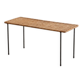 Carl Auböck rattan side table rectangular