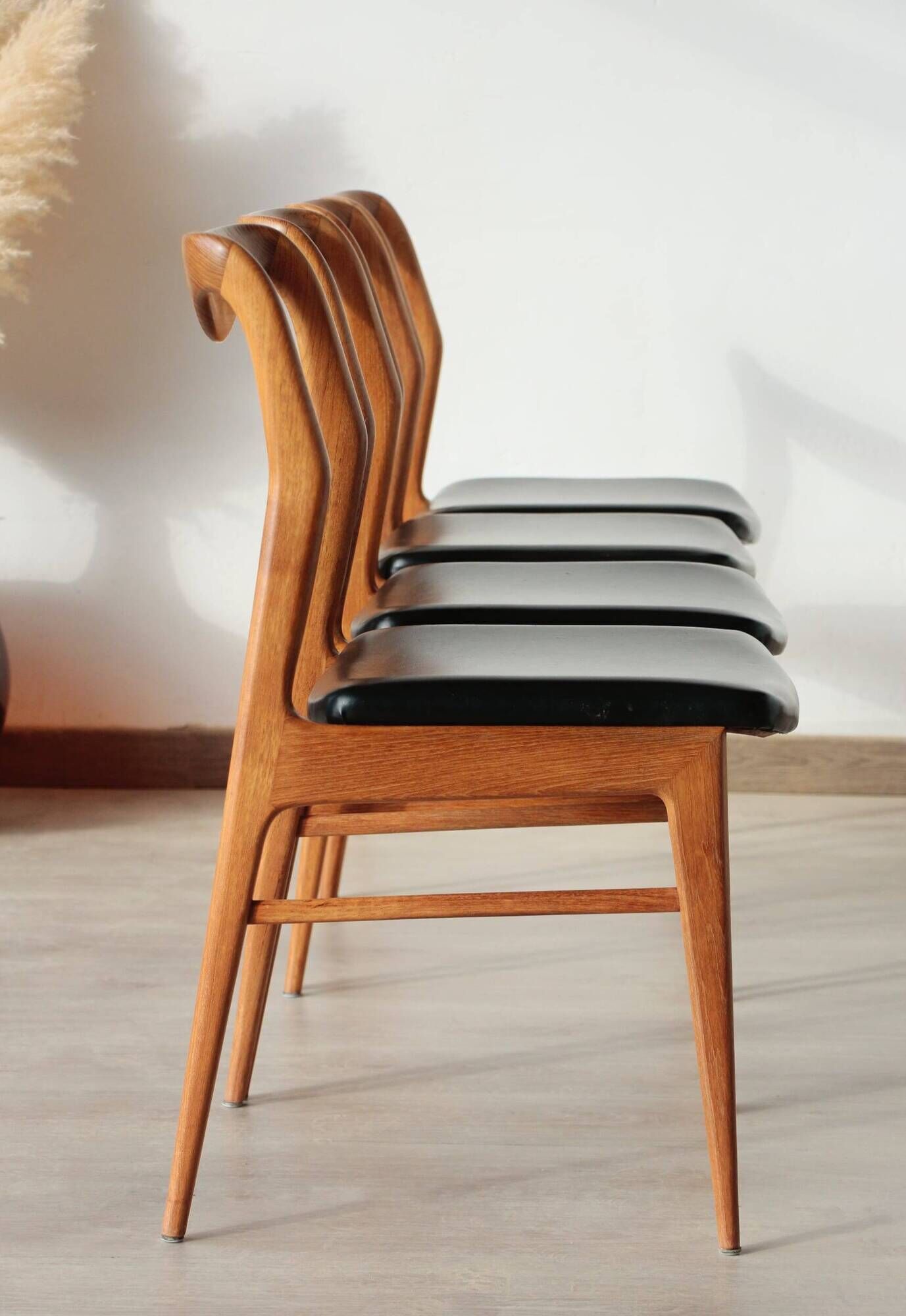 Set of 6 Vintage Scandinavian Teak Chairs – 1960s