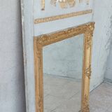 Empire trumeau mirror in wood and stucco