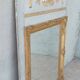 Trumeau miroir Empire en bois et stuc