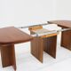 Vintage oval extendable dining table 1960s