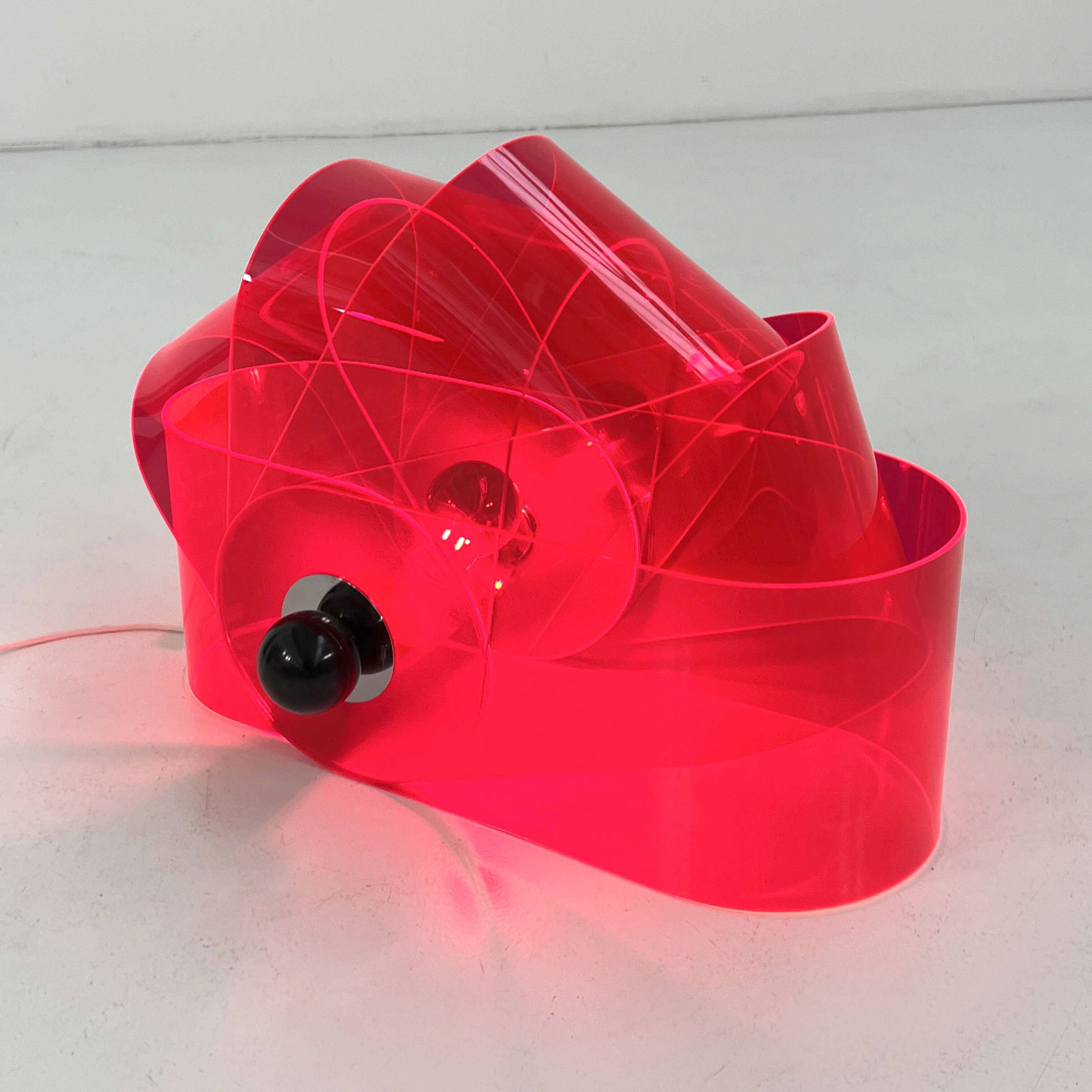 Lampe Gherpe Rose par Superstudio pour Design Centre Poltronova, 1968