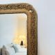 Large gilded sculpted Louis-Philippe mirror, mercury 104x77cm