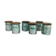 6 vallauris ceramic pots