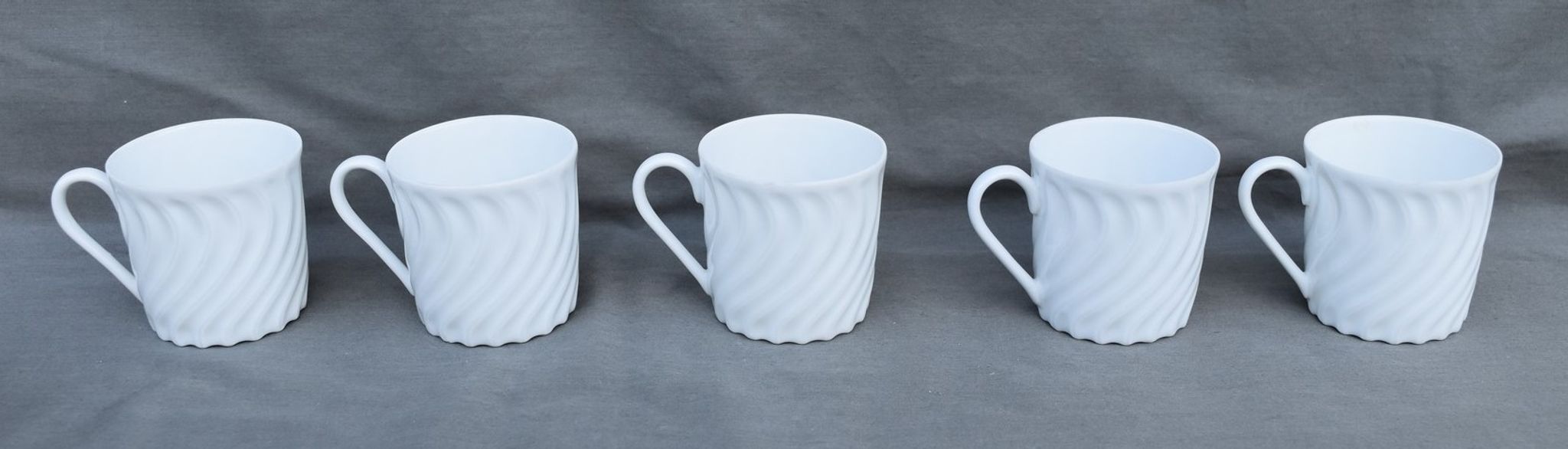 6 coffee cups and saucers Tharaud Limoges form valençay sillage model